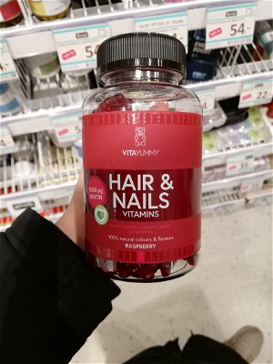 Billede af VitaYummy Hair & Nails Vitamins Raspberry