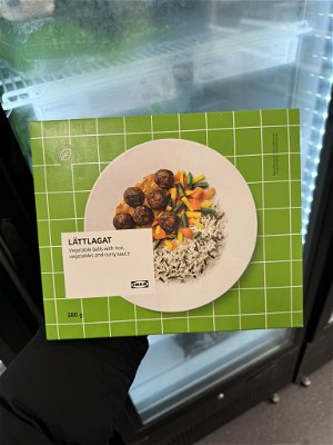 Billede af Ikea Lättlagat Vegetable Balls with Rice, Vegetables and Curry Sauce