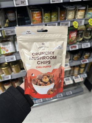 Billede af Forestly foods Crunchy Mushroom Chips Chili Pepper