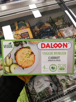Billede af Daloon Veggie Burger Carrot, Onion and Peas