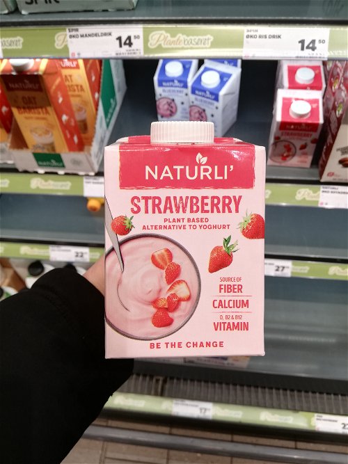 Billede af Naturli' Plant Based Yoghurt Strawberry